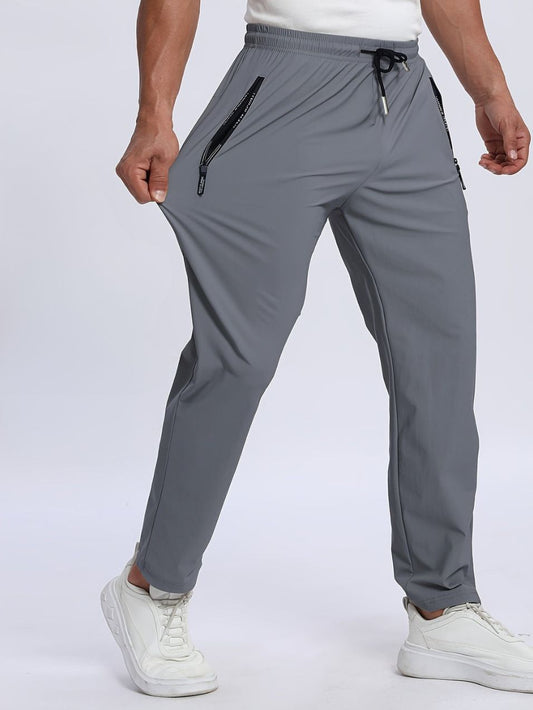 Heren Joggers | Ademend & Stretch | Ritssluiting & Trekkoord | Casual & Sportief