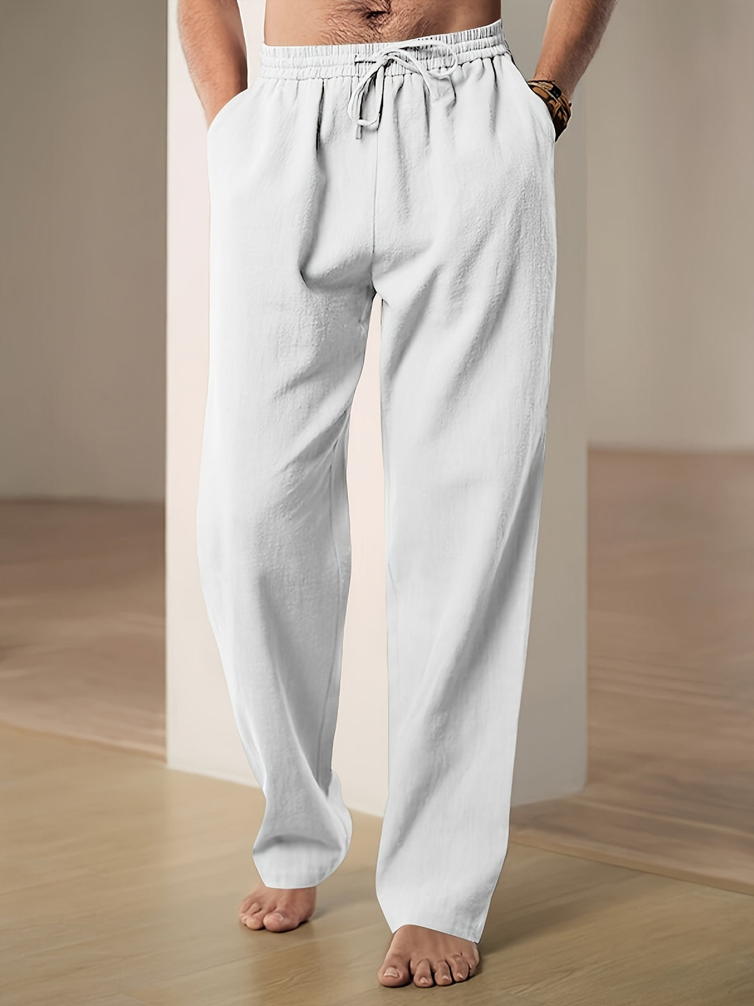 Casual linnen broek voor heren met ademend comfort en tijdloze stijl | Teun