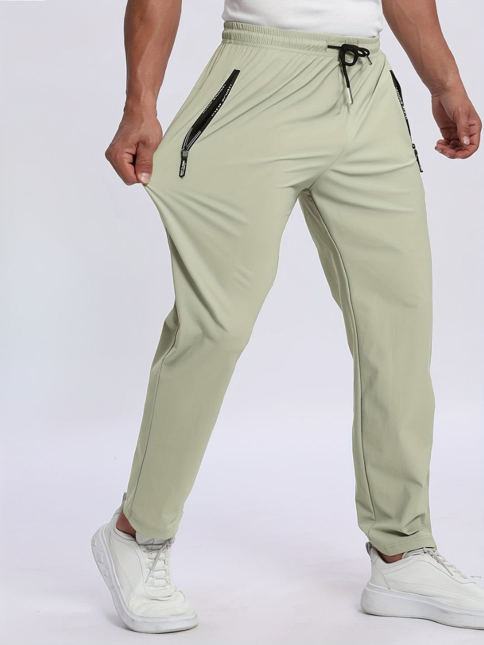 Heren Joggers | Ademend & Stretch | Ritssluiting & Trekkoord | Casual & Sportief