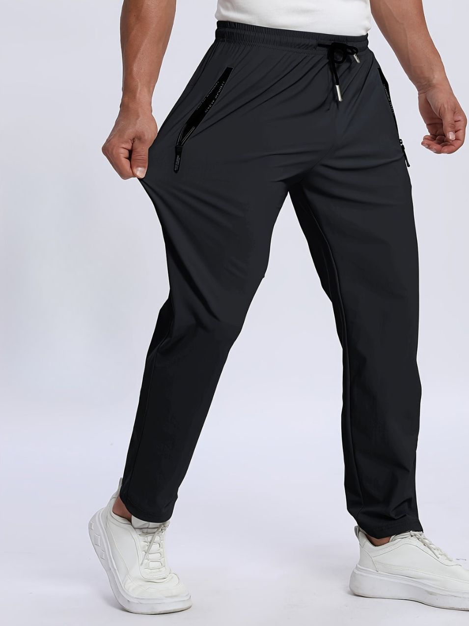 Heren Joggers | Ademend & Stretch | Ritssluiting & Trekkoord | Casual & Sportief