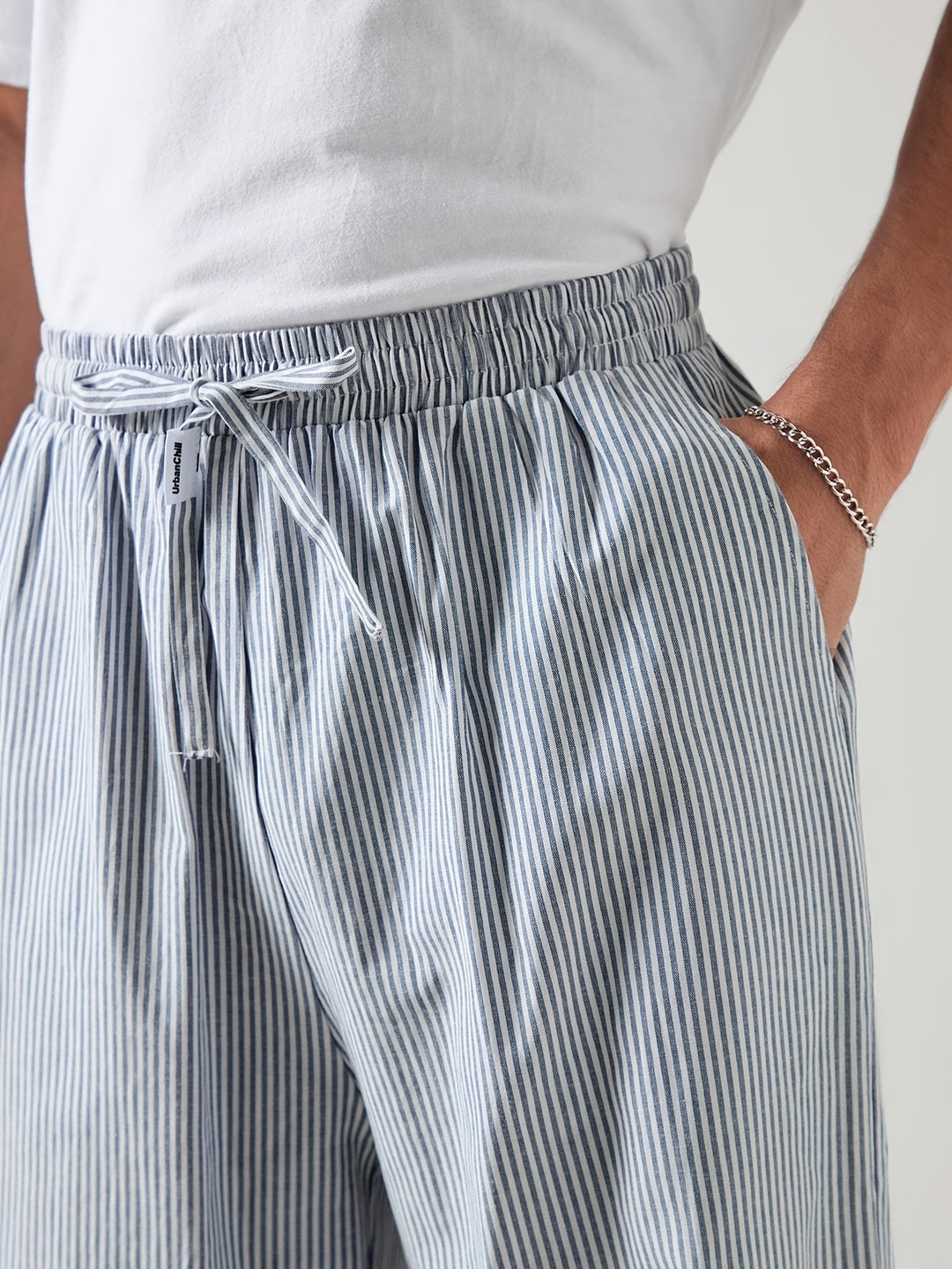 Heren Zomerbroek | Casual & Lichtgewicht | Gestreepte Pijpen