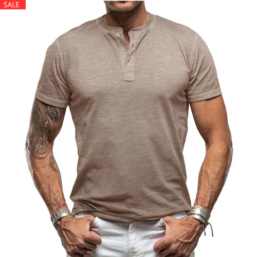 Julian | Zomerse Luxe T-shirt met V-hals