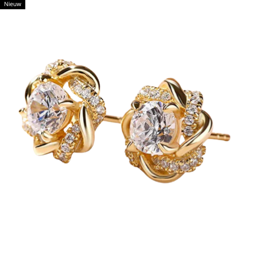 Luna™ | Stralende Aura 925 Sterling Zilveren Stud Oorbellen