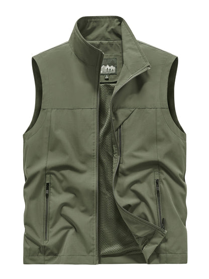 Heren Sportvest | Lichtgewicht & Ademend | Mouwloos Outdoor Vest | Polyester