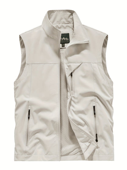 Heren Sportvest | Lichtgewicht & Ademend | Mouwloos Outdoor Vest | Polyester