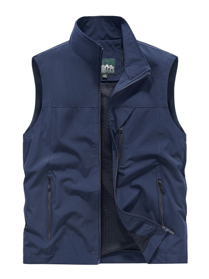 Heren Sportvest | Lichtgewicht & Ademend | Mouwloos Outdoor Vest | Polyester