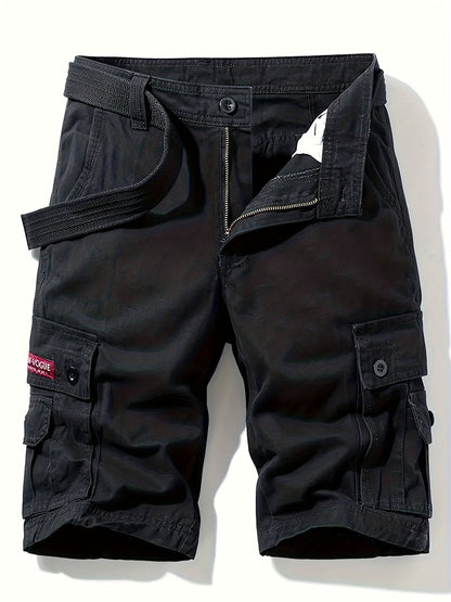 Heren Cargo Shorts | Klassiek Design | Multi-Pocket | Taille Trekkoord | Katoen voor Zomer Buiten