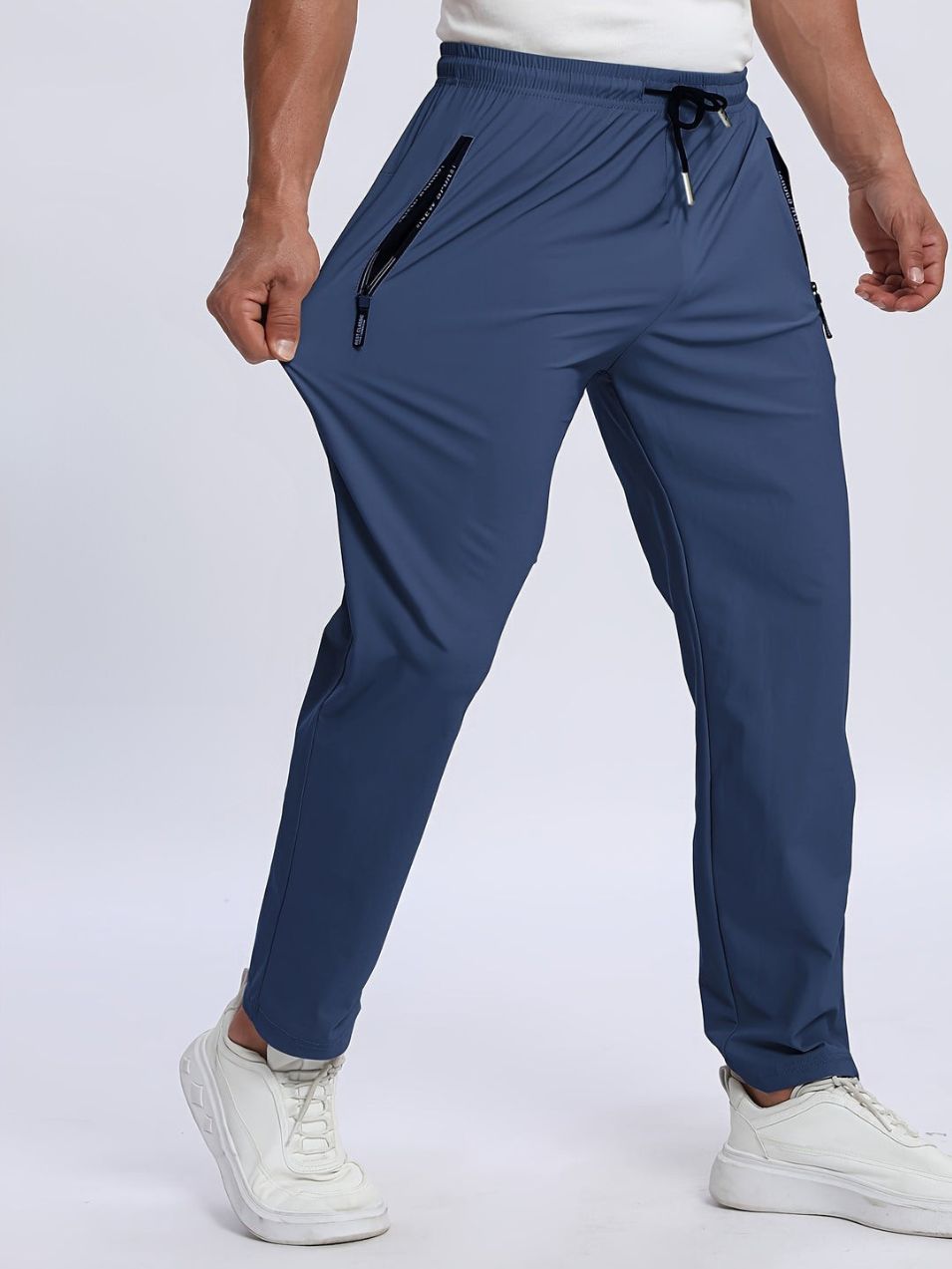 Heren Joggers | Ademend & Stretch | Ritssluiting & Trekkoord | Casual & Sportief