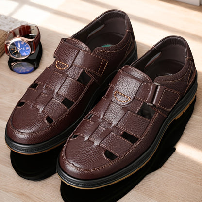 Heren Sandalen | Ademend & Antigeur | Comfortabel & Duurzaam | Runderleer Bovenwerk